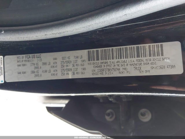 2019 RAM 1500 1C6SRFDT8KN756744 Photo 8