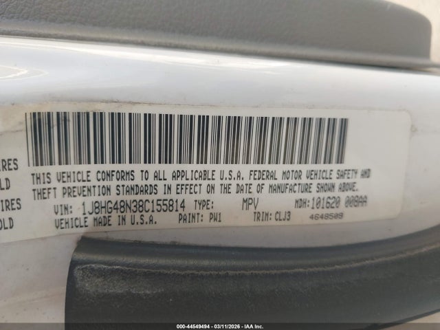 2008 JEEP COMMANDER 1J8HG48N38C155814 Photo 8