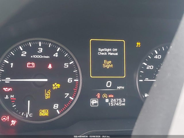 44549536 :رقم المزاد ، 4S4BTAAC5S3168051 vin ، 2025 Subaru Outback مزاد بيع