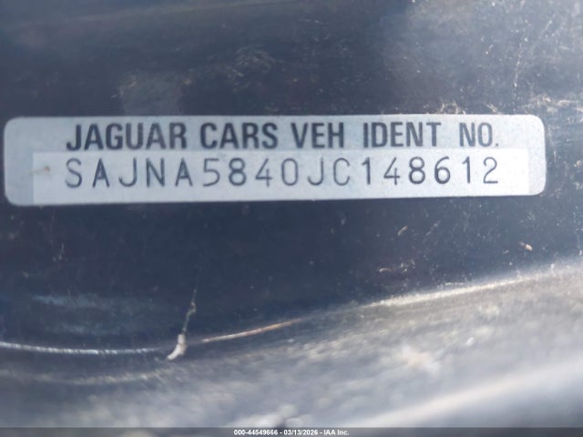1988 JAGUAR XJS SAJNA5840JC148612 Photo 8