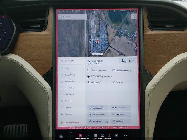 2020 Tesla Model X Performance Dual Motor All-wheel Drive მანქანა იყიდება აუქციონზე, vin: 5YJXCBE47LF297321, აუქციონის ნომერი: 44549689