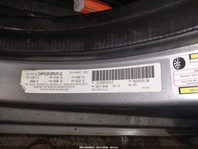 Продаж на аукціоні авто 2014 Chrysler 200 Touring, vin: 1C3CCBBB5EN159125, номер лоту: 44549822