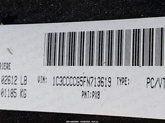 Продажа на аукционе авто 2015 Chrysler 200 C, vin: 1C3CCCCG5FN713619, номер лота: 44550066