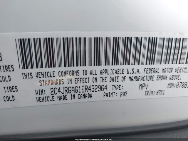 Aukcja sprzedaży 2014 Ram Cargo Tradesman, vin: 2C4JRGAG1ER432964, numer aukcji: 44550288