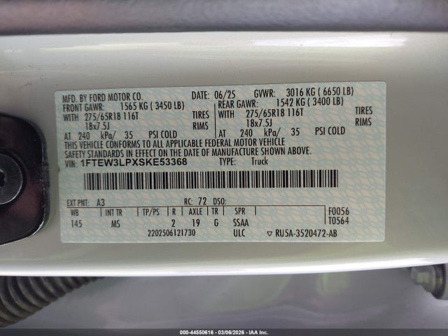 1FTEW3LPXSKE53368 Ford F-150 Xlt