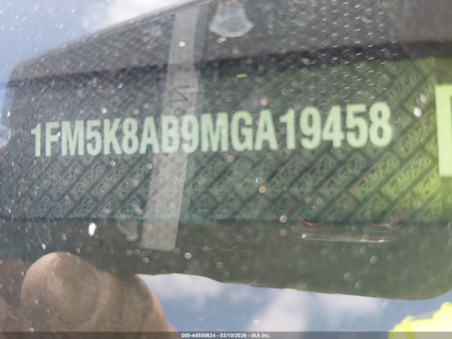 44550624 :رقم المزاد ، 1FM5K8AB9MGA19458 vin ، 2021 Ford Police Interceptor Utility مزاد بيع