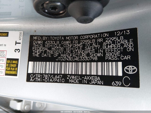 Aukcja sprzedaży 2014 Toyota Prius V Five, vin: JTDZN3EU4E3330798, numer aukcji: 44550628