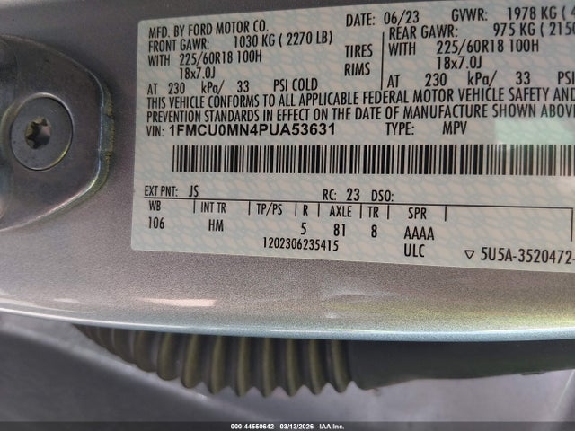 2023 FORD ESCAPE 1FMCU0MN4PUA53631 Photo 8