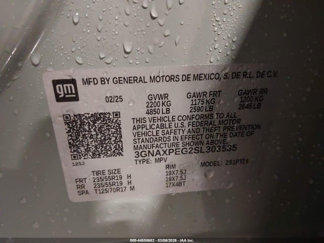 Chevrolet Equinox Awd Lt 2025 3GNAXPEG2SL303535 Image 9