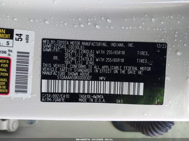 Toyota Grand Highlander Xle 2024 5TDAAAA59RS009307 Image 9