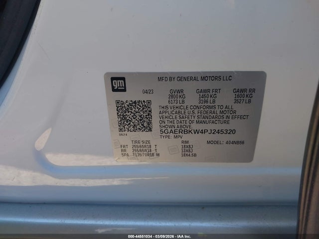 2023 Buick Enclave Essence Fwd მანქანა იყიდება აუქციონზე, vin: 5GAERBKW4PJ245320, აუქციონის ნომერი: 44551034