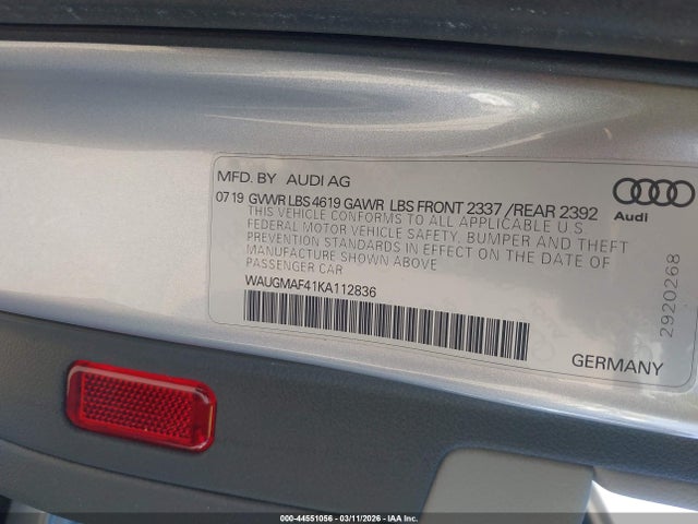 Audi A4 40 Komfort 2019 WAUGMAF41KA112836 Image 9