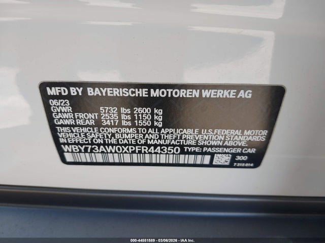 WBY73AW0XPFR44350 BMW I4 Edrive40