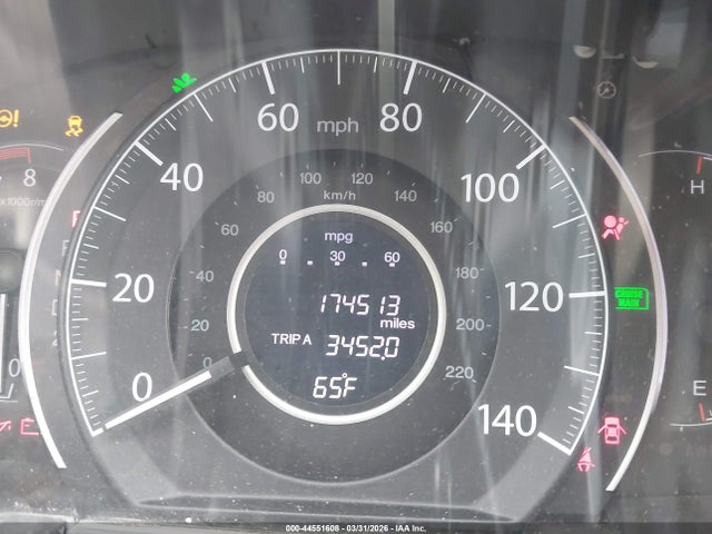 2012 Honda Cr-v Ex-l მანქანა იყიდება აუქციონზე, vin: 5J6RM4H74CL036839, აუქციონის ნომერი: 44551608