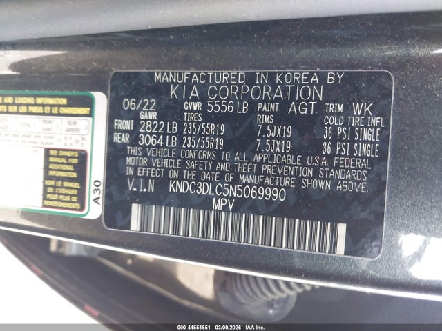 2022 KIA EV6 KNDC3DLC5N5069990 Photo 8