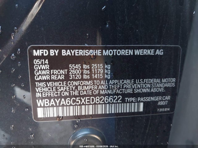 2014 BMW 740I WBAYA6C5XED826622 Photo 8