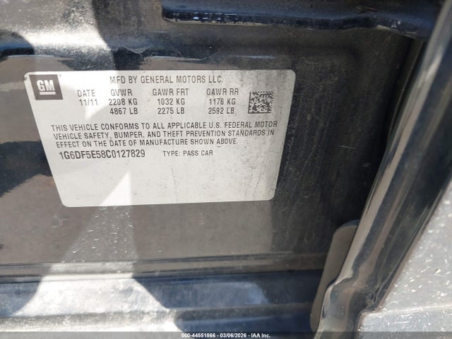 2012 CADILLAC CTS 1G6DF5E58C0127829 Photo 8