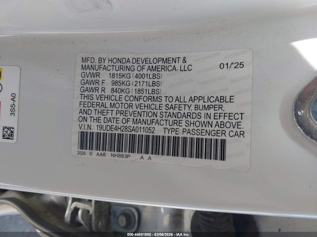 Acura Integra 2025 19UDE4H28SA011052 Image 9