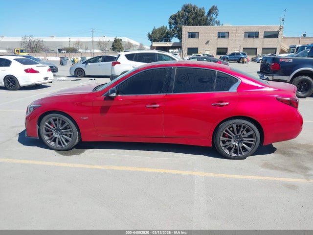 44552020 :رقم المزاد ، JN1FV7AR2JM481593 vin ، 2018 Infiniti Q50 3.0t Red Sport 400 مزاد بيع