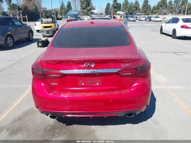 44552020 :رقم المزاد ، JN1FV7AR2JM481593 vin ، 2018 Infiniti Q50 3.0t Red Sport 400 مزاد بيع