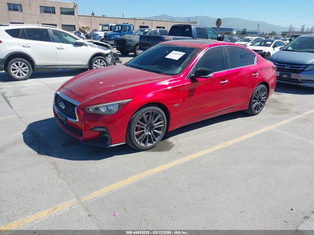 44552020 :رقم المزاد ، JN1FV7AR2JM481593 vin ، 2018 Infiniti Q50 3.0t Red Sport 400 مزاد بيع