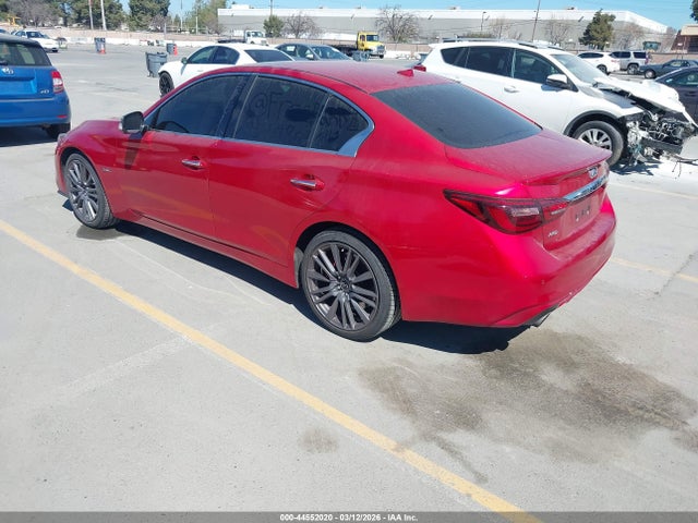 44552020 :رقم المزاد ، JN1FV7AR2JM481593 vin ، 2018 Infiniti Q50 3.0t Red Sport 400 مزاد بيع
