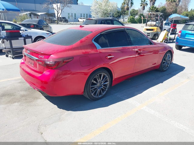 44552020 :رقم المزاد ، JN1FV7AR2JM481593 vin ، 2018 Infiniti Q50 3.0t Red Sport 400 مزاد بيع