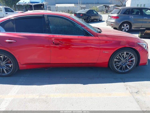 44552020 :رقم المزاد ، JN1FV7AR2JM481593 vin ، 2018 Infiniti Q50 3.0t Red Sport 400 مزاد بيع