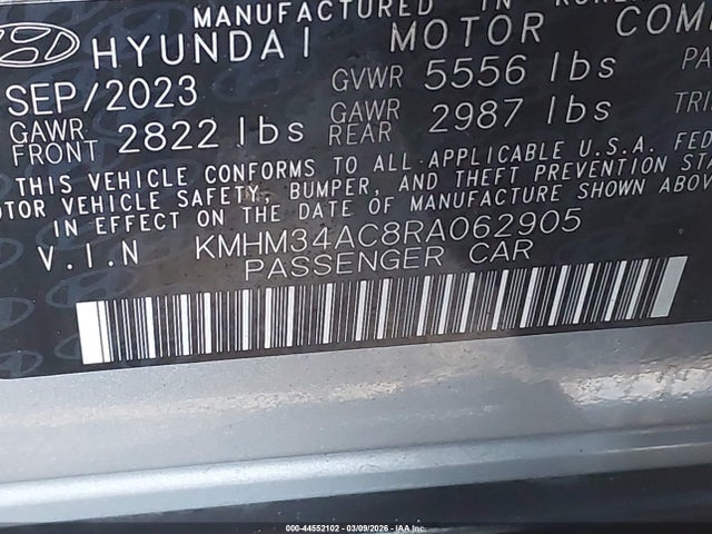 Hyundai Ioniq 6 Sel 2024 KMHM34AC8RA062905 Image 9