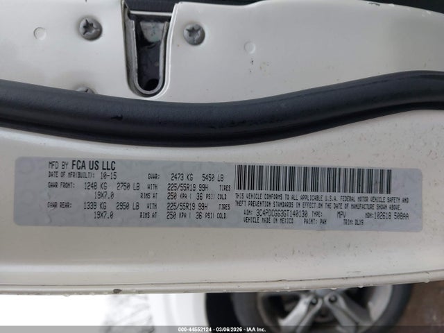 Dodge Journey Crossroad Plus 2016 3C4PDCGG3GT140130 Image 9