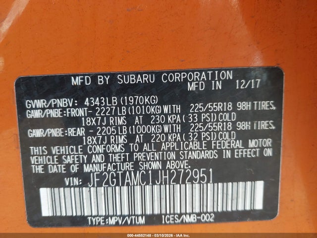 2018 SUBARU CROSSTREK JF2GTAMC1JH272951 Photo 8