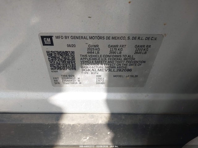 2020 GMC TERRAIN 3GKALMEV3LL282086 Photo 8