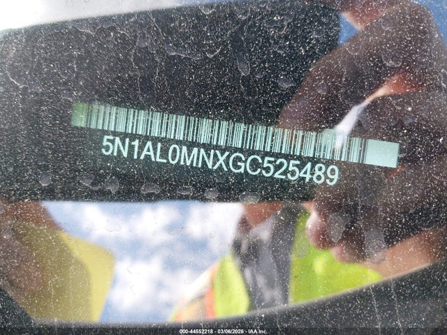 Aukcja sprzedaży 2016 Infiniti Qx60, vin: 5N1AL0MNXGC525489, numer aukcji: 44552218