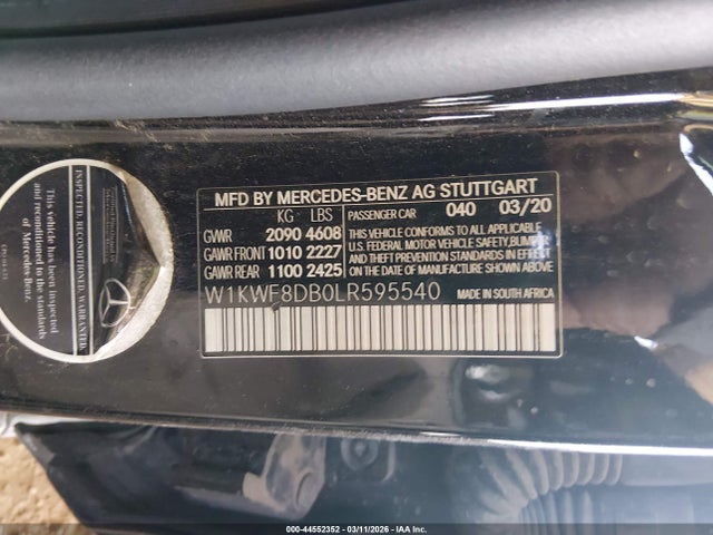 2020 MERCEDES-BENZ C 300 W1KWF8DB0LR595540 Photo 8