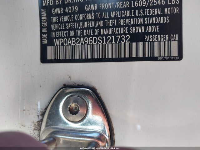 2013 PORSCHE 911 WP0AB2A96DS121732 Photo 8