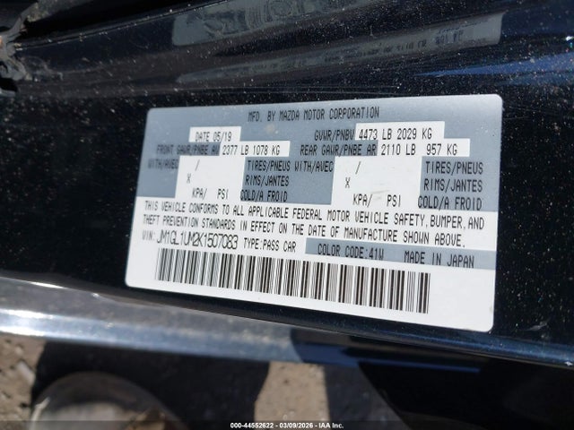 2019 MAZDA MAZDA6 JM1GL1UM2K1507083 Photo 8