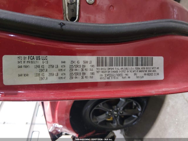 Продаж на аукціоні авто 2018 Dodge Journey Crossroad Awd, vin: 3C4PDDGG2JT430551, номер лоту: 44552694