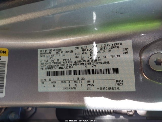 Ford Bronco Raptor 2022 1FMEE5JR4NLA52492 Image 9