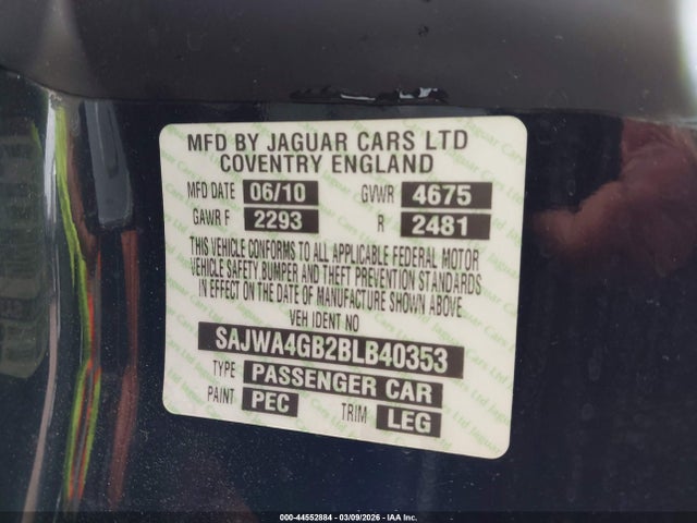 2011 JAGUAR XK SAJWA4GB2BLB40353 Photo 8