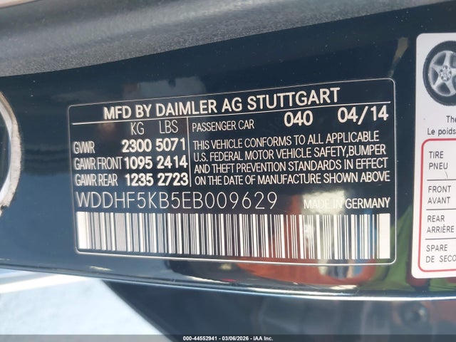 Продаж на аукціоні авто 2014 Mercedes-benz E 350, vin: WDDHF5KB5EB009629, номер лоту: 44552941