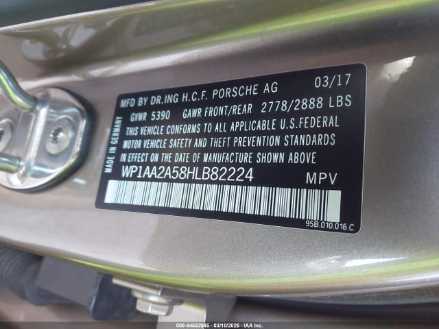 2017 PORSCHE MACAN WP1AA2A58HLB82224 Photo 8