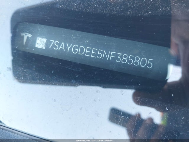 Aukcja sprzedaży 2022 Tesla Model Y Long Range Dual Motor All-wheel Drive, vin: 7SAYGDEE5NF385805, numer aukcji: 44552961
