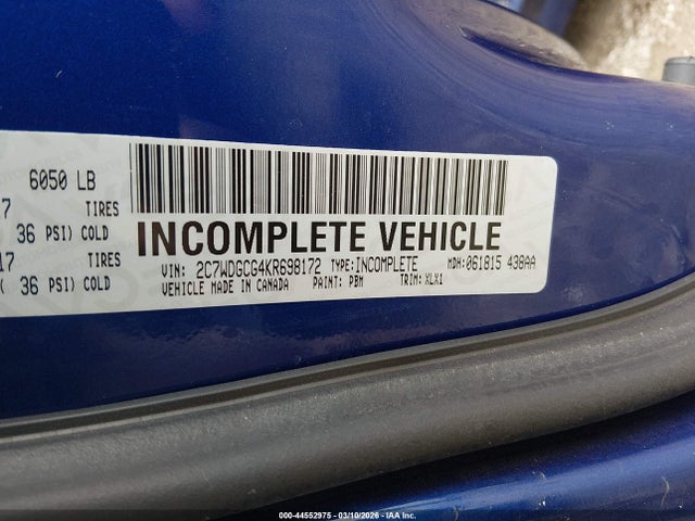 Продаж на аукціоні авто 2019 Dodge Grand Caravan Sxt, vin: 2C7WDGCG4KR698172, номер лоту: 44552975