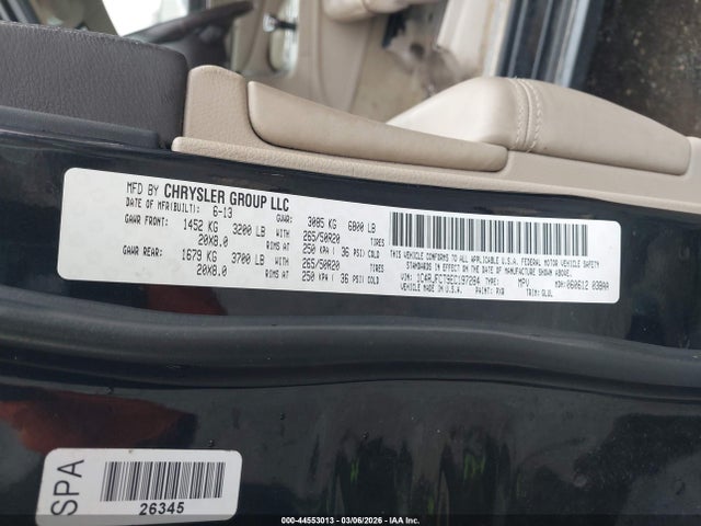 Jeep Grand Cherokee Overland 2014 1C4RJFCT9EC197284 Image 9