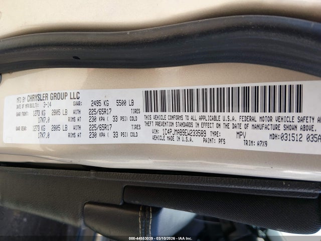 1C4PJMAB9EW233589 Jeep Cherokee Sport