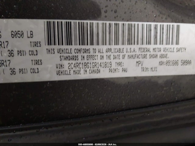 2016 CHRYSLER TOWN & COUNTRY 2C4RC1BG1GR141819 Photo 8