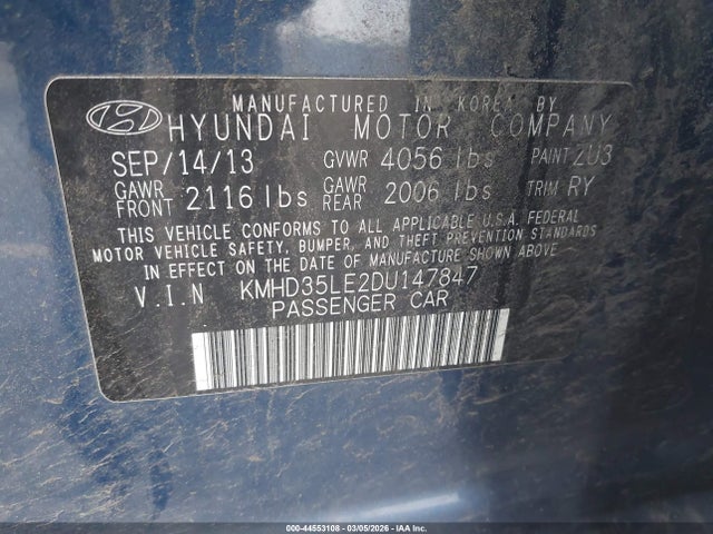2013 HYUNDAI ELANTRA GT KMHD35LE2DU147847 Photo 8