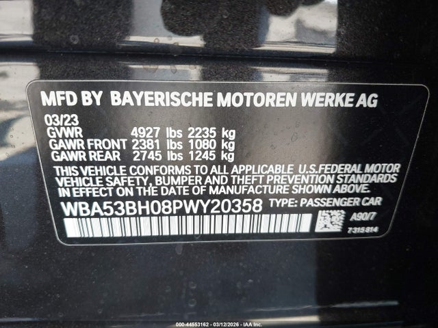 2023 BMW 530 WBA53BH08PWY20358 Photo 8