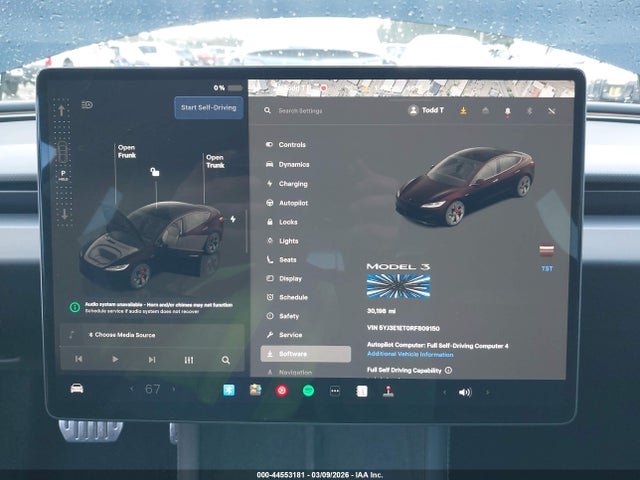 44553181 :رقم المزاد ، 5YJ3E1ET0RF809150 vin ، 2024 Tesla Model 3 Performance All-wheel Drive مزاد بيع
