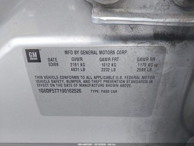 2009 CADILLAC CTS 1G6DF577190162526 Photo 8